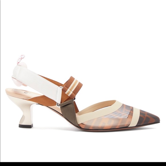 Fendi colibri slingbacks